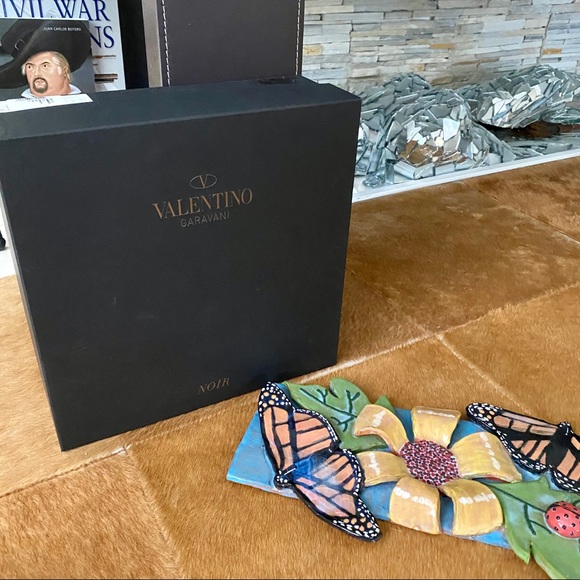 AUTH VALENTINO GARAVANI BLACK SHOE BOX - Picture 2 of 12